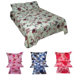 Cobre leito Colcha Casal Queen Piquet 3 peas Algodo