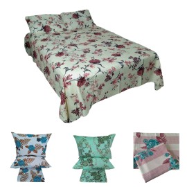 Cobre leito Colcha Casal King Piquet 3 peas Algodo