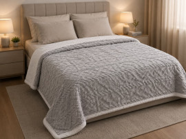 Cobertor Manta Casal Glamour Sherpa Dupla Face 1,90x2,10m