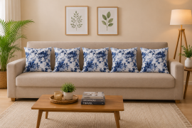 Kit 5 Capas Para Almofada 45 X 45 Com Z�per Decorativa