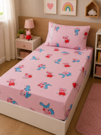 Len�ol Infantil Malha Solteiro El�stico 2 p�s 100% algod�o
